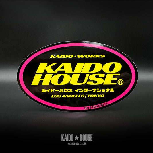 Kaido House Black Oval Sticker