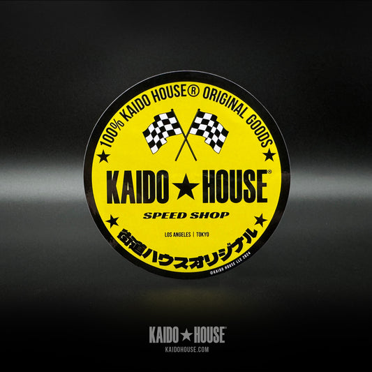 Kaido House Yellow Round Sticker